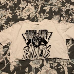 NFL Oakland Raiders cropped tee